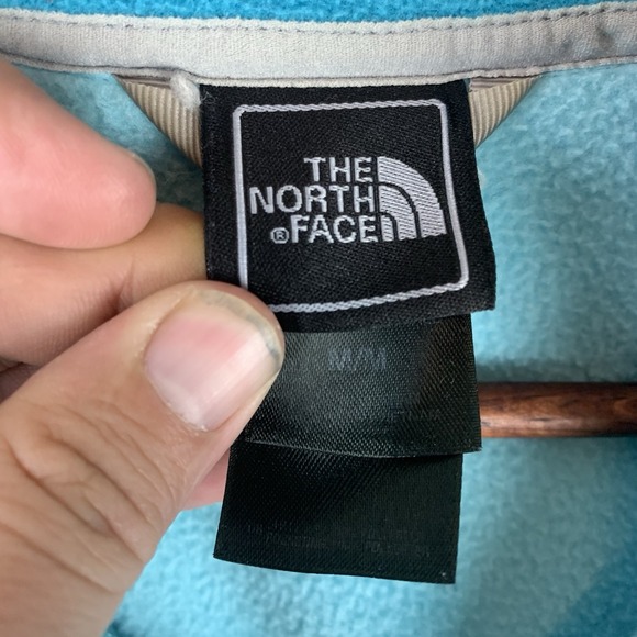 The North Face Teal Blue Fleece Full Zip Jacket Womens Medium - Picture 4 of 14